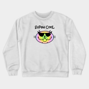 SuPaw CooL - pastel rainbow Crewneck Sweatshirt